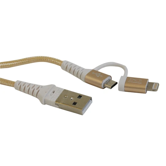 Cable 1.5mt  Multiple USB  con USB Micro(Android) - Lightning(Iphone)